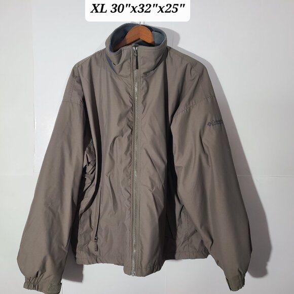 Columbia Sportswear Fleece Lined Men's Brown XL Jacket VGUC - Picture 1 of 5
